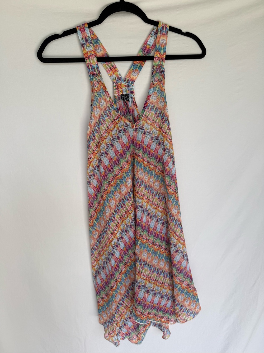 Multicolor Chevron Beach Coverup